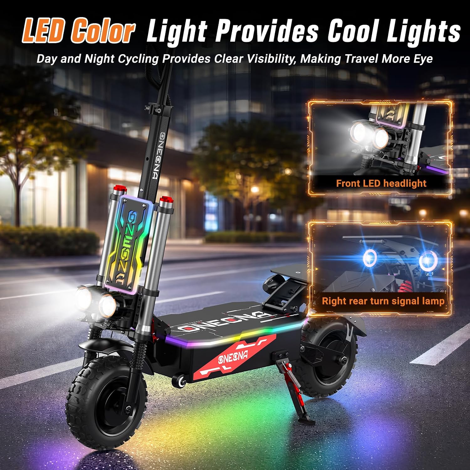 ONEONA GT8 สกู๊ตเตอร์ไฟฟ้าแบบพ - 60V 5600W Dual Motor Electric Scooter บทวิจารณ์และราคา