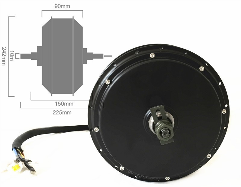 ชุดแปลงล้อหลังมอเตอร์ไซค์ NBpo - Electric Motorcycle Conversion Kit 72V บทวิจารณ์และราคา
