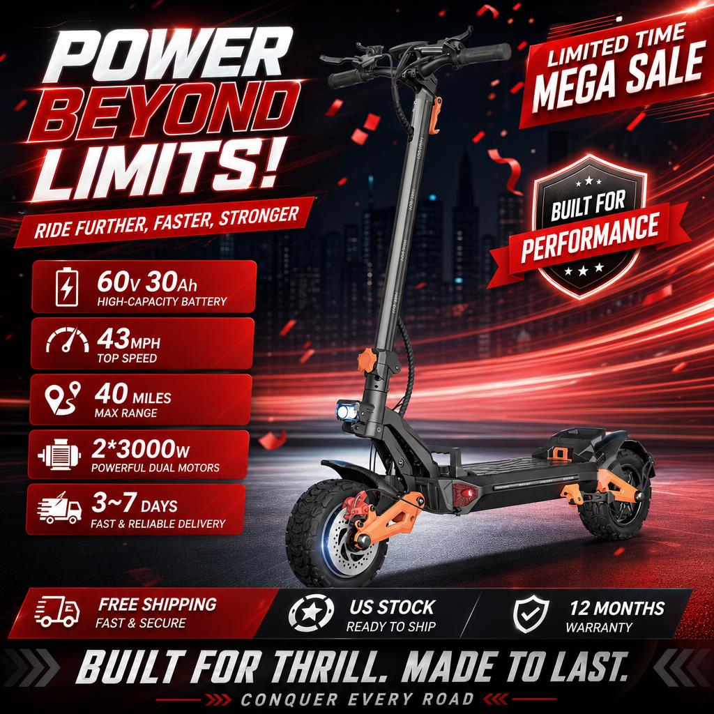 สกู๊ตเตอร์ไฟฟ้าสำหรับผู้ใหญ่ F - 60V 30Ah Electric Scooter Battery บทวิจารณ์และราคา