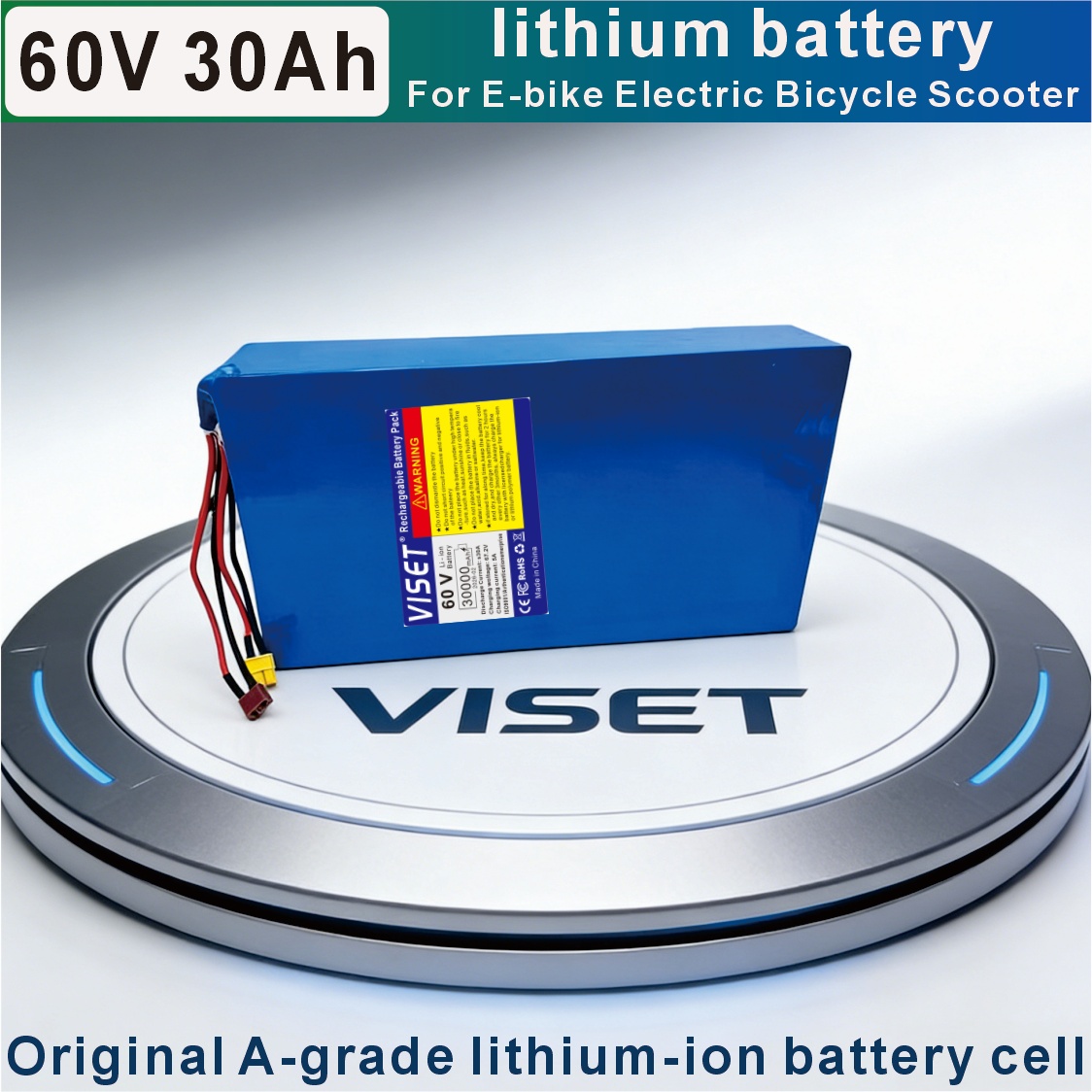 VISET 60V 30AH จักรยาน 18650 ช - 60V 30Ah Electric Scooter Battery บทวิจารณ์และราคา