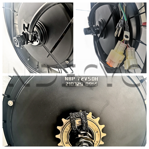 ชุดมอเตอร์ไฟฟ้าติดตั้งด้านหลัง - Electric Motorcycle Conversion Kit 72V บทวิจารณ์และราคา