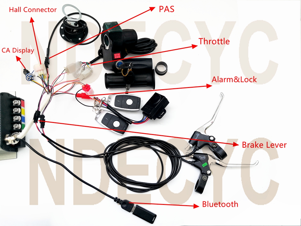 ชุดมอเตอร์ไฟฟ้าติดตั้งด้านหลัง - Electric Motorcycle Conversion Kit 72V บทวิจารณ์และราคา